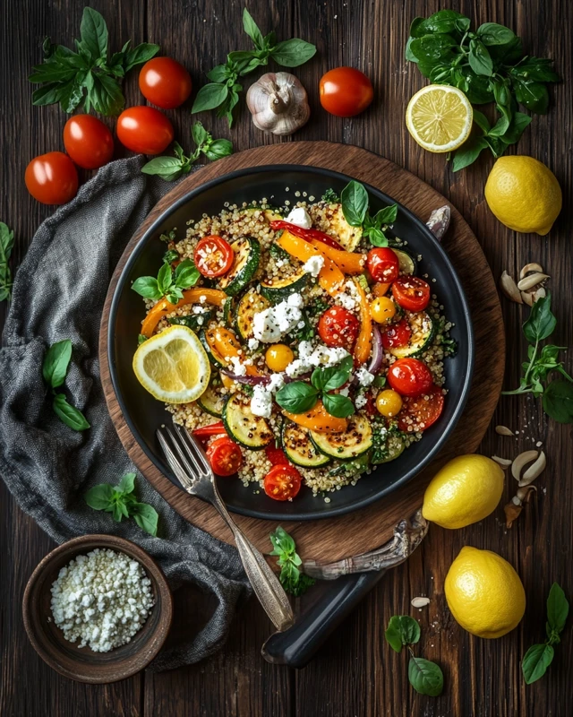 Quinoa Salad with Roasted Vegetables