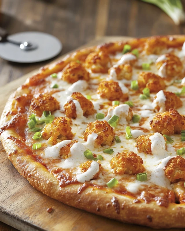 Buffalo Cauliflower Pizza