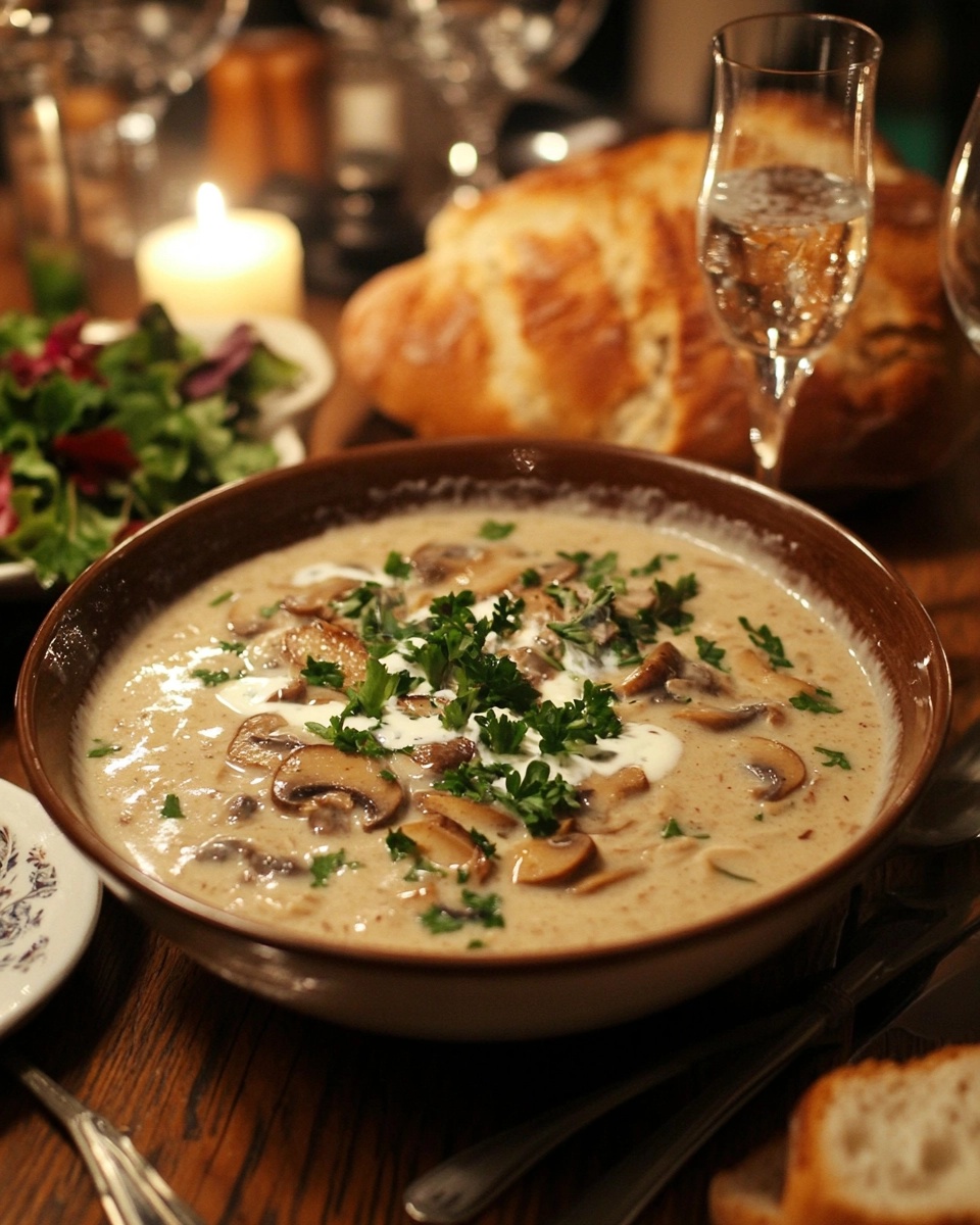 Vegan Creamy Mushroom Soup