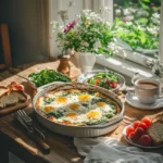 spinach feta egg bake