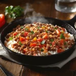 Ground Beef and Rice Skillet