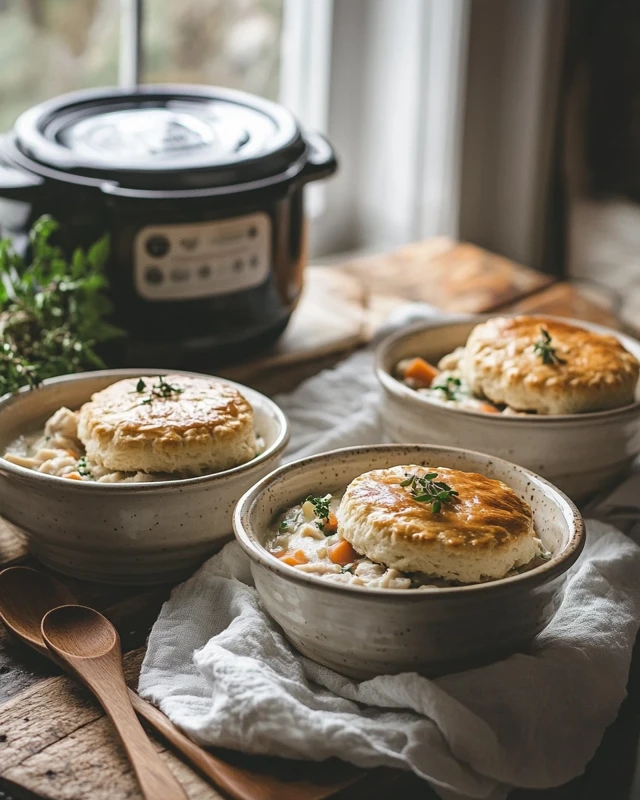 Slow Cooker Chicken Pot Pie